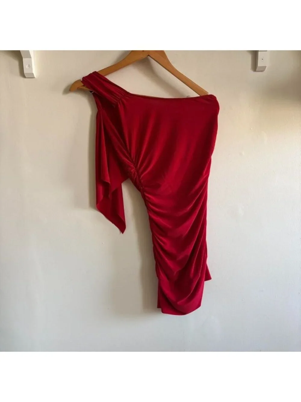 Y2K One Shoulder Ruched Mini-Dress— FD - Picture 6 of 6